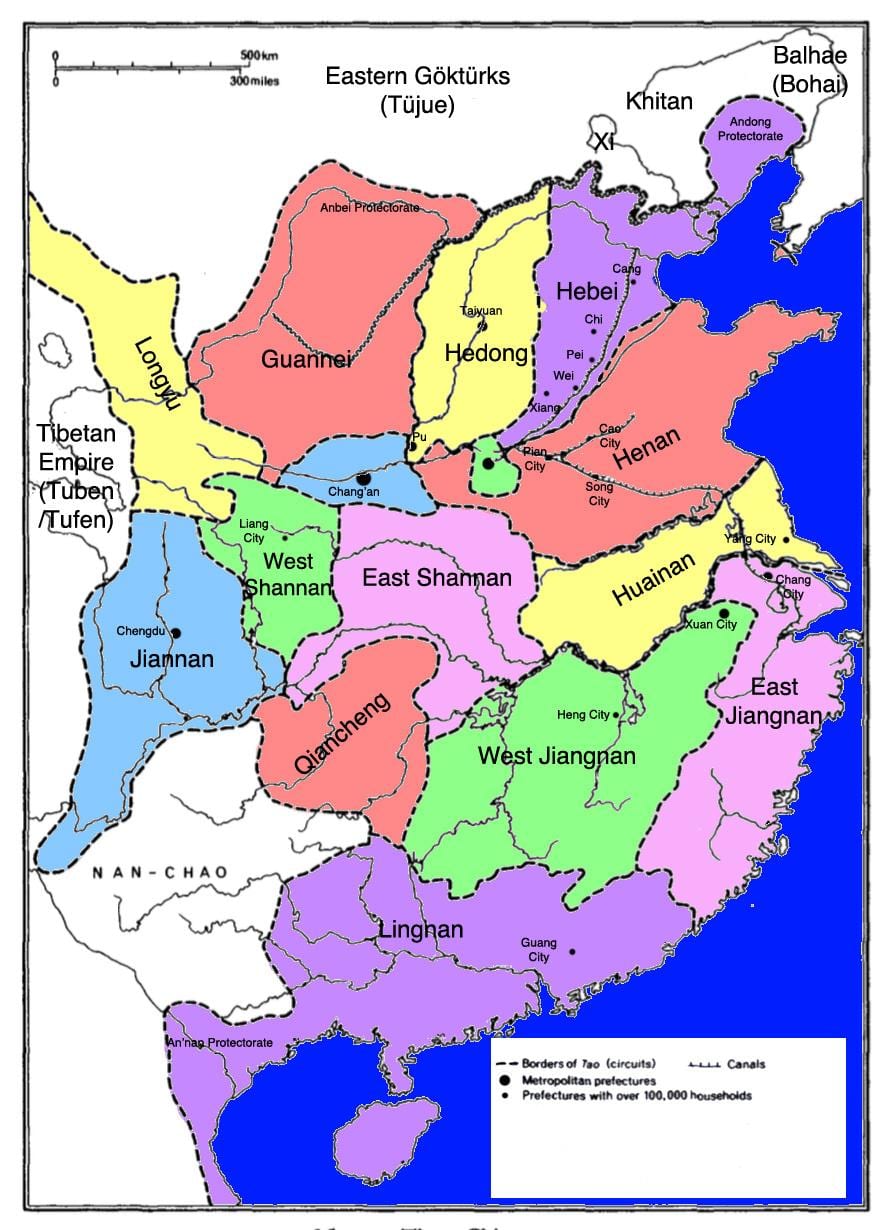 Čína mapa historie