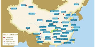 Mapa čínských měst
