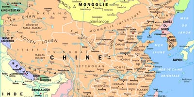 Chine mapě